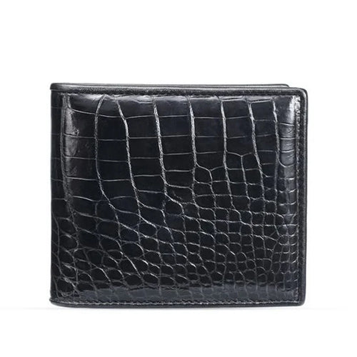 Genuine Alligator Leather Bifold Wallet for Men – Luxury