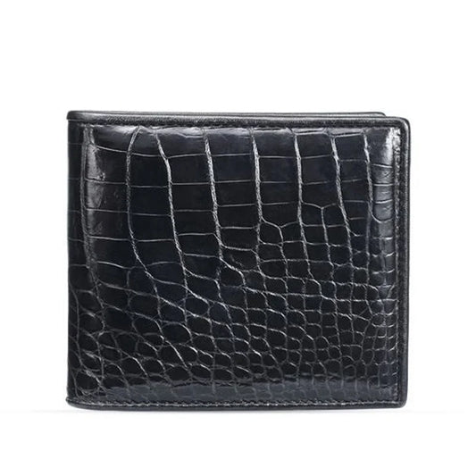 Genuine Alligator Leather Bifold Wallet for Men – Luxury