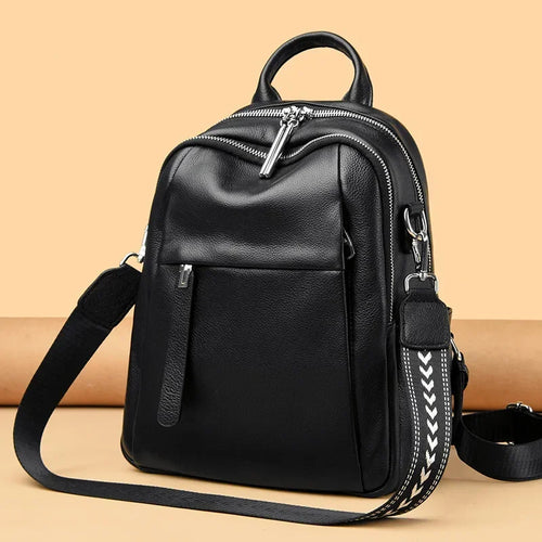 Genuine Leather Women's Backpack – Rivet Studded Style