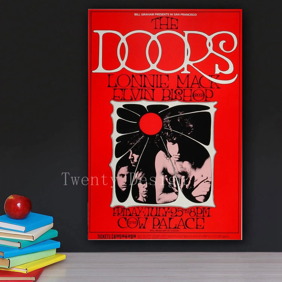 The Doors Vintage Concert Poster – Retro Rock Music Wall Art