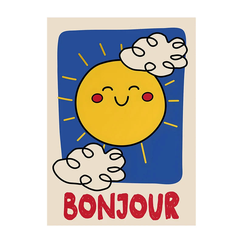 Kids Room Wall Art Poster – Chut Je Reve Typographic Print