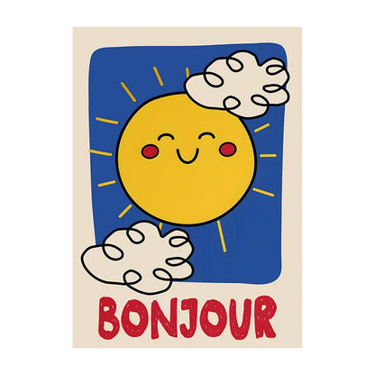 Kids Room Wall Art Poster – Chut Je Reve Typographic Print