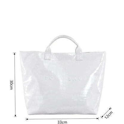 Luxury Crocodile Pattern Women Handbag With Short Handle