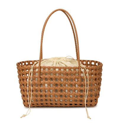 Vegetable Basket Women Straw Bags