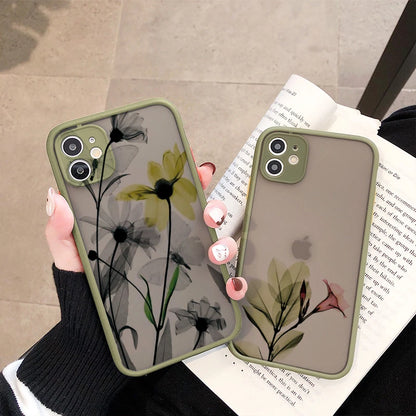 Floral iPhone Case – Daisy Flower Shockproof Cover
