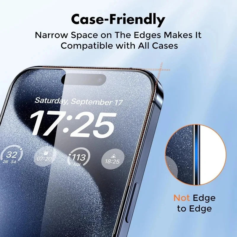 Tempered Glass Screen Protector for iPhone – 4-Pack HD 9H