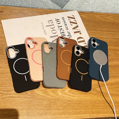MagSafe iPhone Case – Ultrathin Matte Color with Lens Protection
