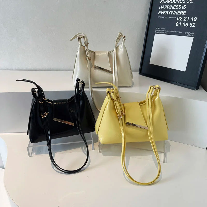 PU Leather Shoulder Bag for Women – Korean Style Mini Handbag