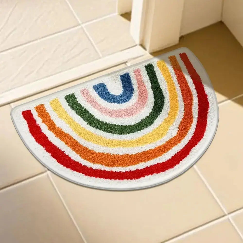 Vikama Modern Rainbow Carpet Warm Stylish Home Decoration Household Entrance Mat Bathroom Floor Mat
