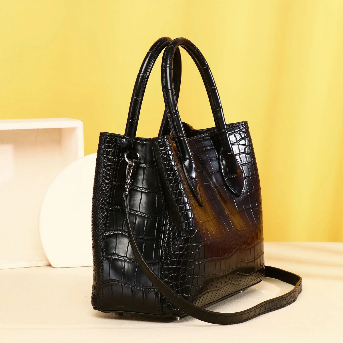 Alligator Genuine Leather Shoulder Bag for Women – Luxury