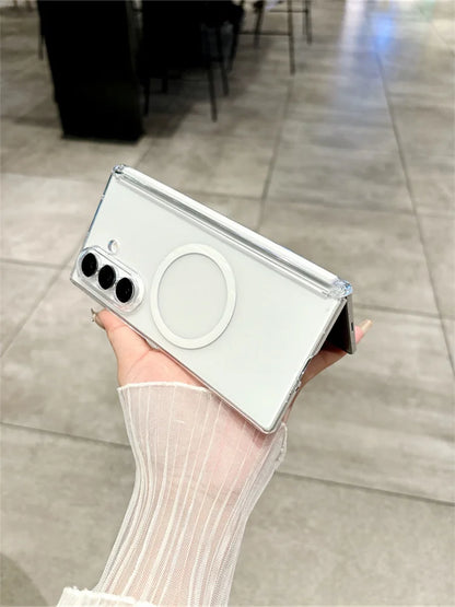 Clear Magnetic Case for Samsung Galaxy Z Fold 8 / 7 / 6