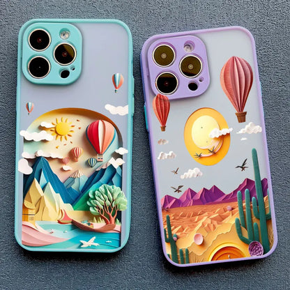Mountain Landscape Scenery iPhone Case – Colorful Nature Print