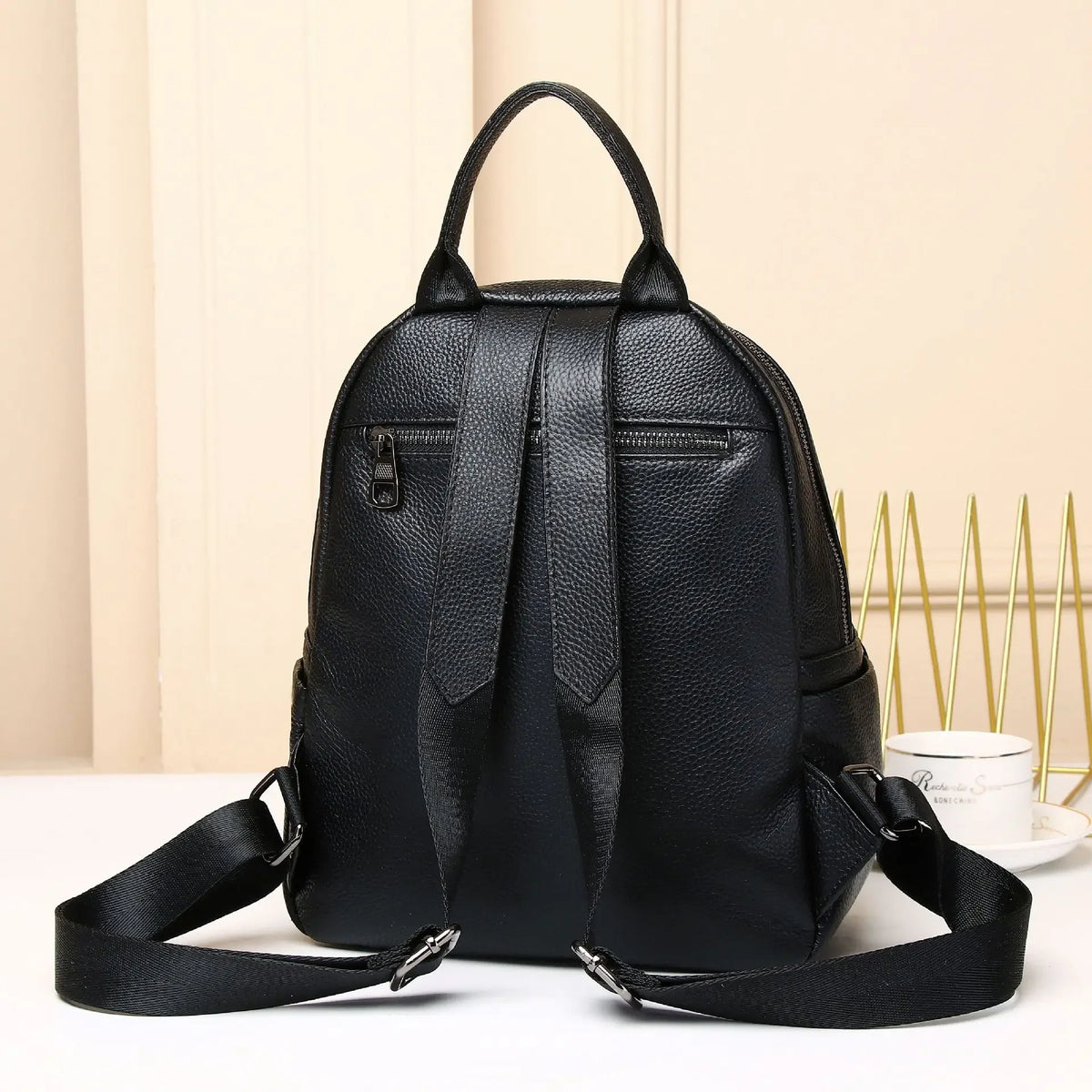 Genuine Leather Women's Backpack – Stylish Daily Bag