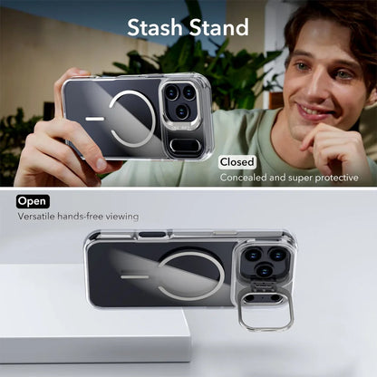 Original Magsafe Invisible Lens Stand Holder Phone Case Iphone 17 Pro Max Air 14 15 16 Plus 13 12 11
