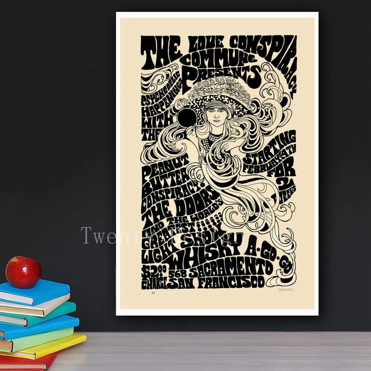 The Doors Vintage Concert Poster – Retro Rock Music Wall Art