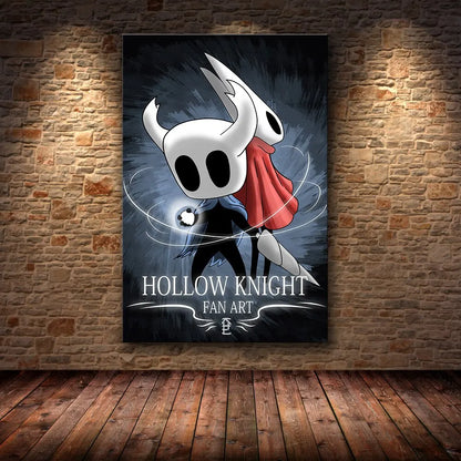Hollow Knight Hornet Canvas Poster – Video Game Wall Art Print