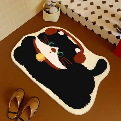 Dachshund Bath Mat – Non-Slip Absorbent Bathroom Rug