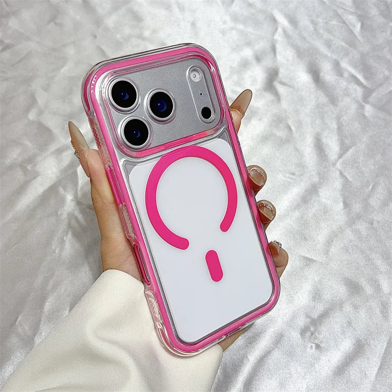 MagSafe Clear iPhone Case – Shockproof Magnetic Cover for iPhone 11 to 17