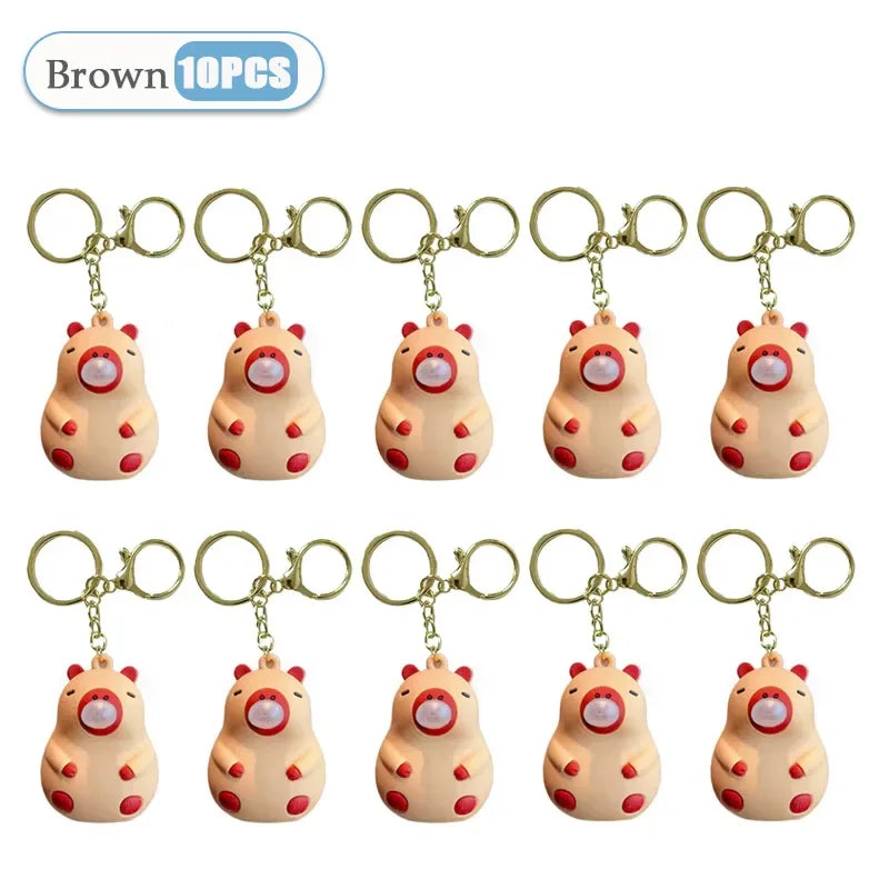 Capybara Squeeze Bubble Keychain Toy