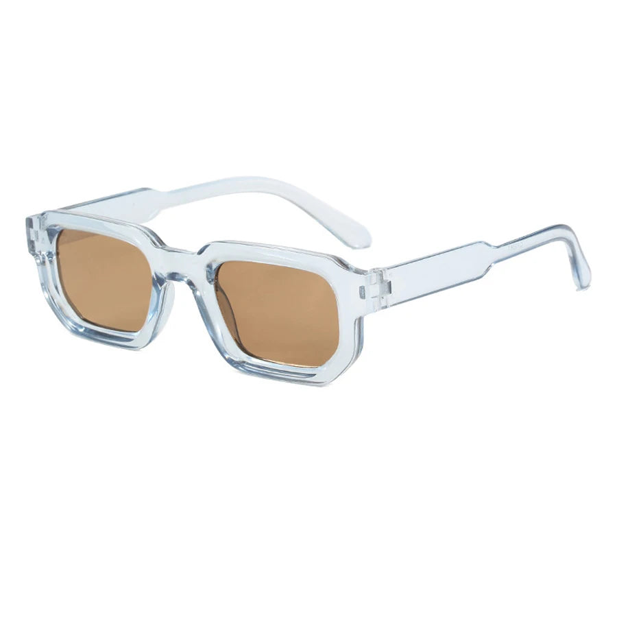 Retro Rectangle Sunglasses – UV400 Men's Vintage Square Frame