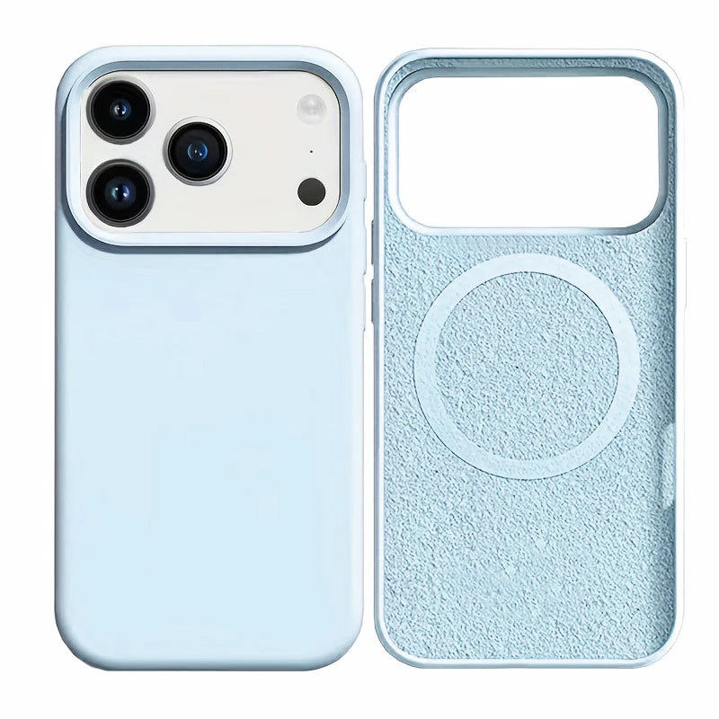 Original Liquid Silicone Phone Case Iphone 17 15 Pro Max Soft Cases 16 14 13 Air Magsafe Cover