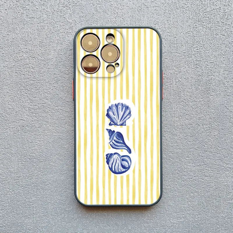 Dolphin Striped iPhone Case – iPhone 11 12 13 14 15 16 17 Pro Max Plus Mini