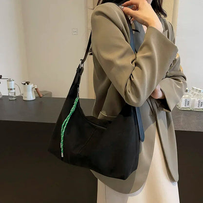 PU Leather Hobo Shoulder Bag – Women's Y2K Korean Style Handbag