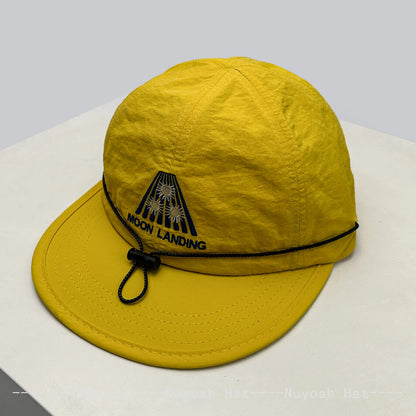 Embroidered Baseball Cap with Drawstring – Quick-Dry Unisex Sun Hat