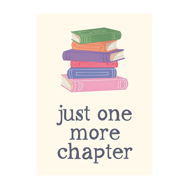 Book Club Wall Art Poster – Retro Reading Print for Book Lovers