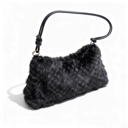 Mink Fur Shoulder Bag – Luxury Women's Crossbody Handbag