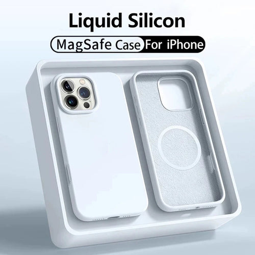 Liquid Silicone MagSafe Case for iPhone 17 16 15 14 13 12 Series