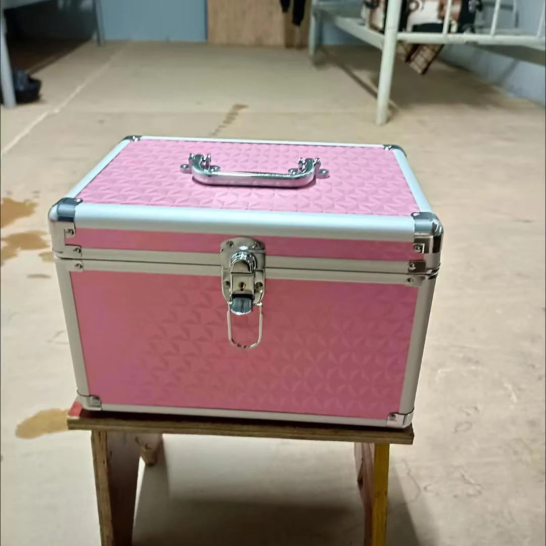 Professional Aluminum Makeup Case with Mirror & Organizer