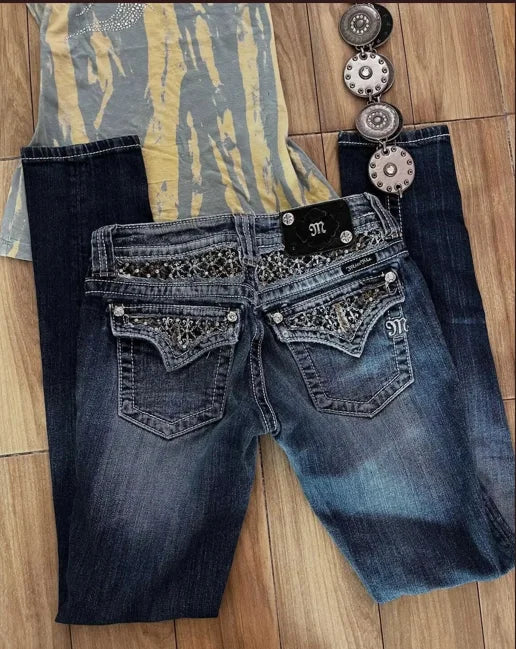 Y2K Wide Leg Baggy Jeans – Vintage Harajuku Streetwear Denim Pants