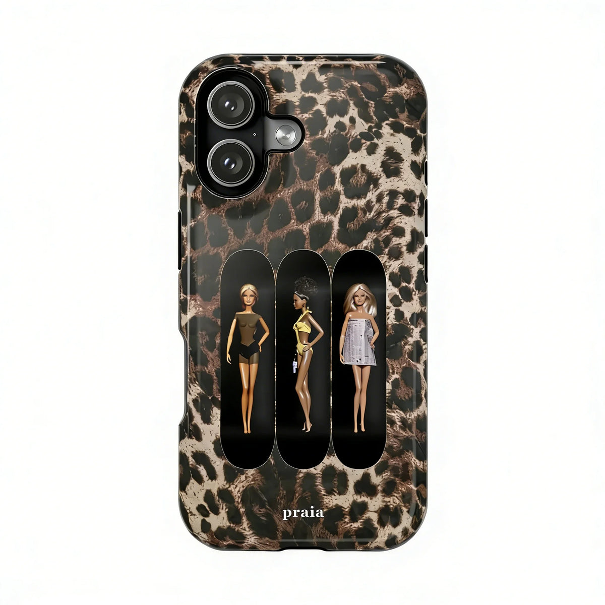 Leopard Print Fashion Doll iPhone Case – Praia Style