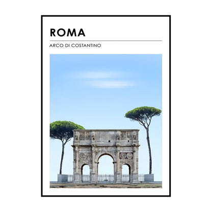 Famous City Architecture Wall Art Poster – Canvas Print for Living Room