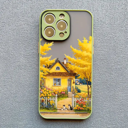 Mediterranean Villa Landscape iPhone Case – Scenic Art Phone Cover
