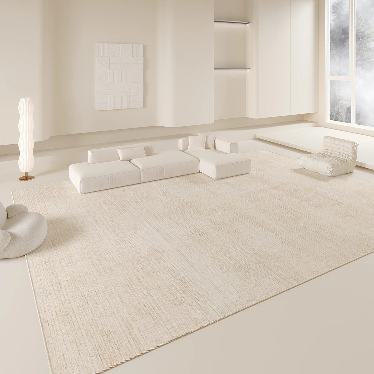 Vikama Modern Minimalist Rug Soft Warm Sound-Absorbing Living Room Sofa Mat Bedside Rug Bedroom Home