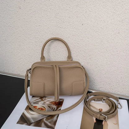 Genuine Cowhide Leather Mini Crossbody Bag