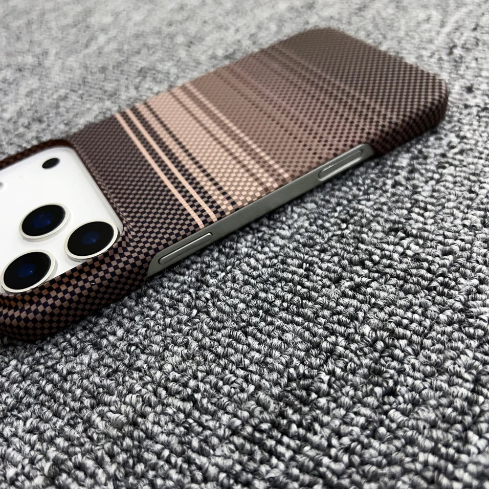 MagSafe Frameless iPhone Case – Woven Pattern Design, iPhone 12–17