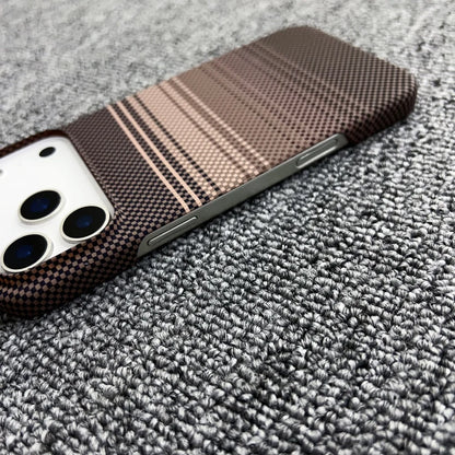 MagSafe Frameless iPhone Case – Woven Pattern Design, iPhone 12–17