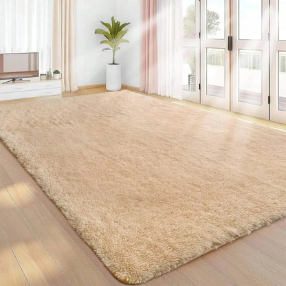 Soft Fluffy Area Rug – Plush Shaggy Carpet for Bedroom & Living Room
