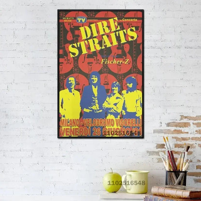 Dire Straits Wall Art Poster – Classic Rock Music Print Decor