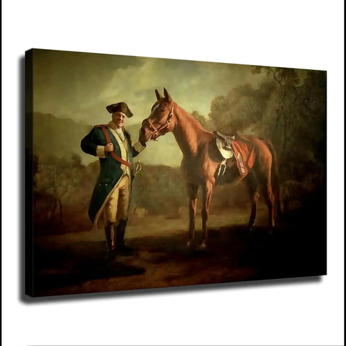 Napoleon Style Horse Canvas Wall Art – Classic Equestrian Poster