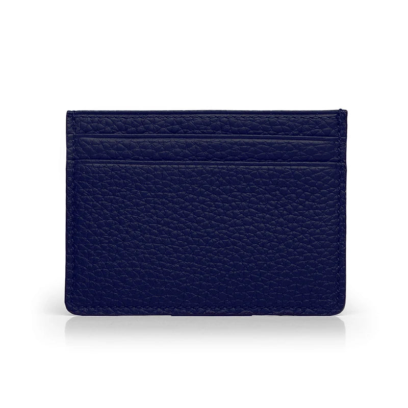 Hiram Beron Monogram Premium Pebble Leather Wallet Card Holder Women Man Case Dropship