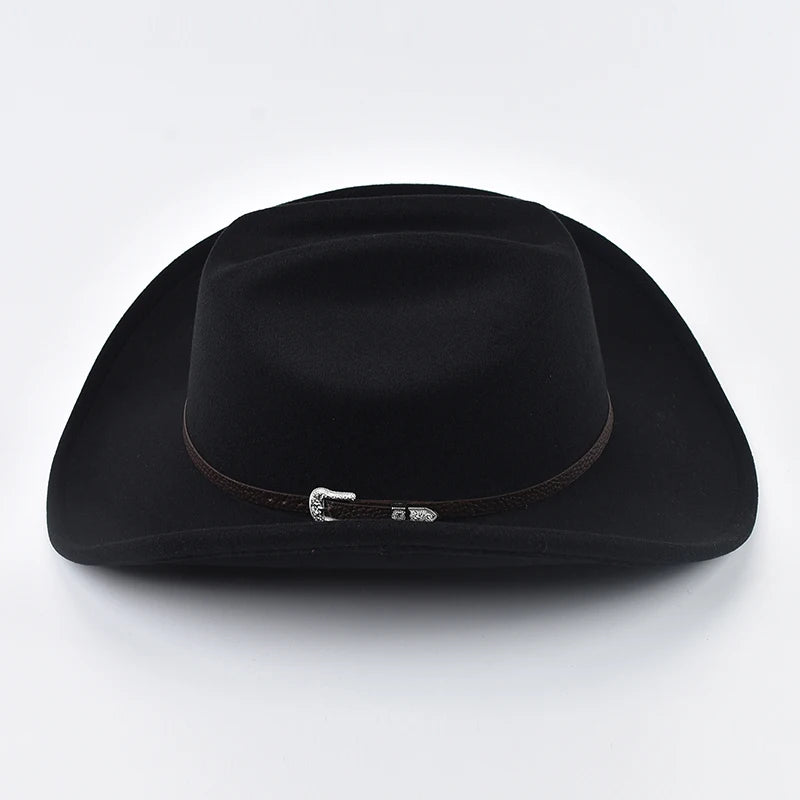 Western Cowboy Hat – Unisex Vintage Wide Brim Felt Hat