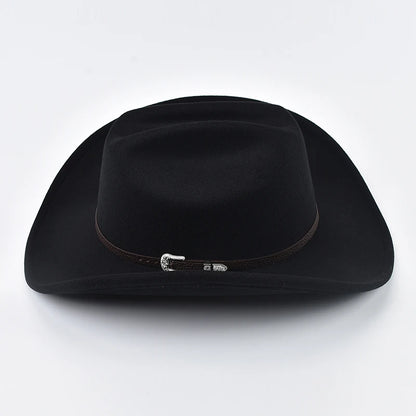 Western Cowboy Hat – Unisex Vintage Wide Brim Felt Hat