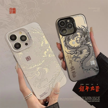 Chinese Dragon iPhone Case – Hard Matte Cover for iPhone 17 16 15 14 13 12 11 Series