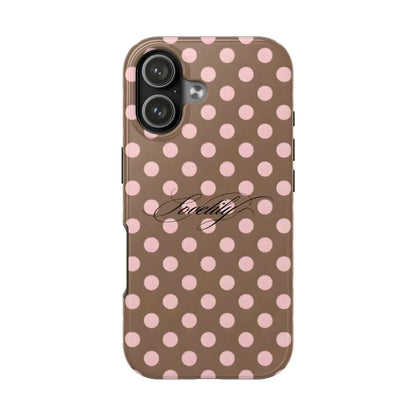 Pink Brown Stripe Phone Case – iPhone 17 16 15 14 13 12 11 XS Pro Max Plus