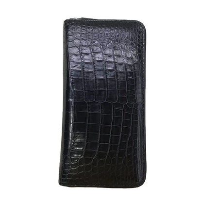 Crocodile Leather Men's Long Wallet – Luxury Alligator Organizer