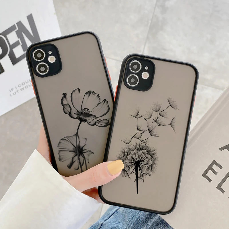 Floral iPhone Case – Daisy Flower Shockproof Cover